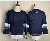Youth Seattle Kraken Blank Navy Blue Stitched Adidas NHL Jersey,baseball caps,new era cap wholesale,wholesale hats